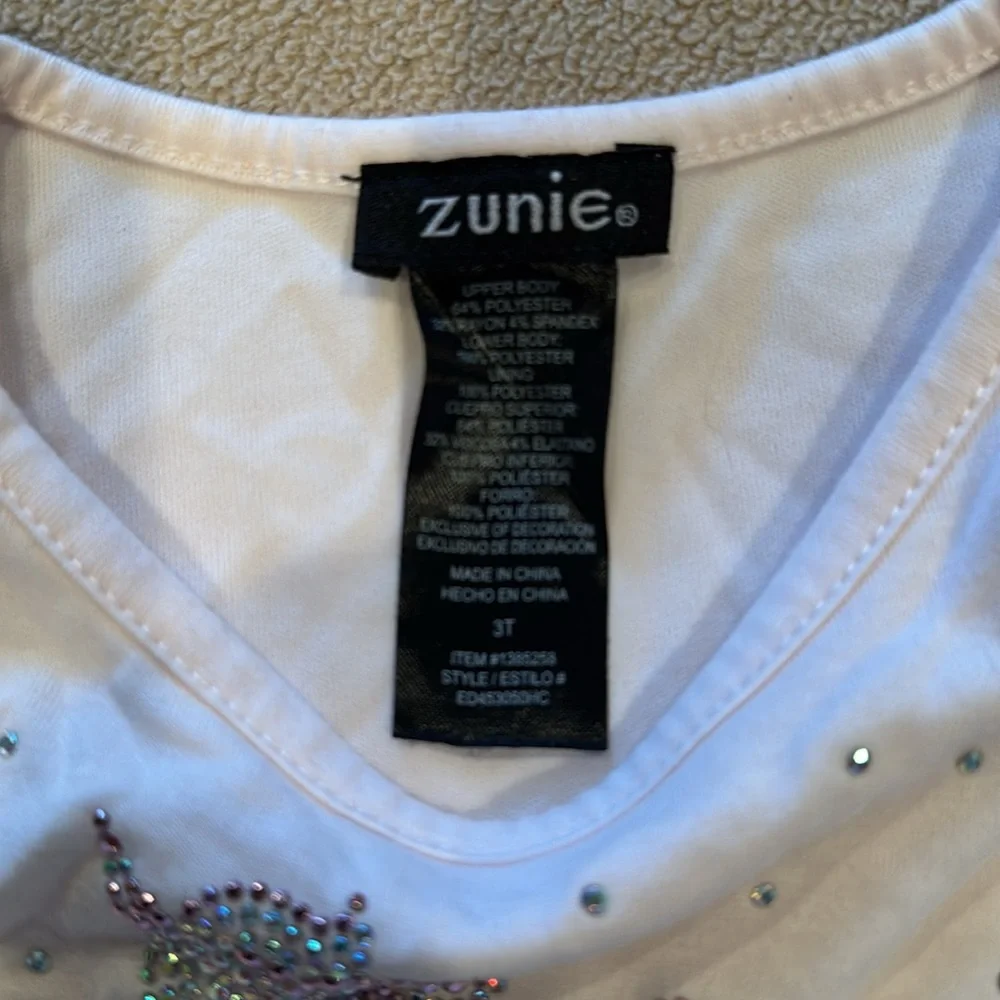 Girls' Pink and Silver Unicorn Dress - Picture 2 of 3